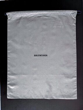 Balenciaga Gray Drawstring dust bag 14 x 18  MINT